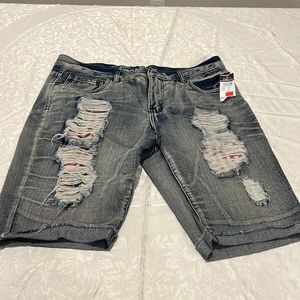 Carbon Relaxed Jean Shorts